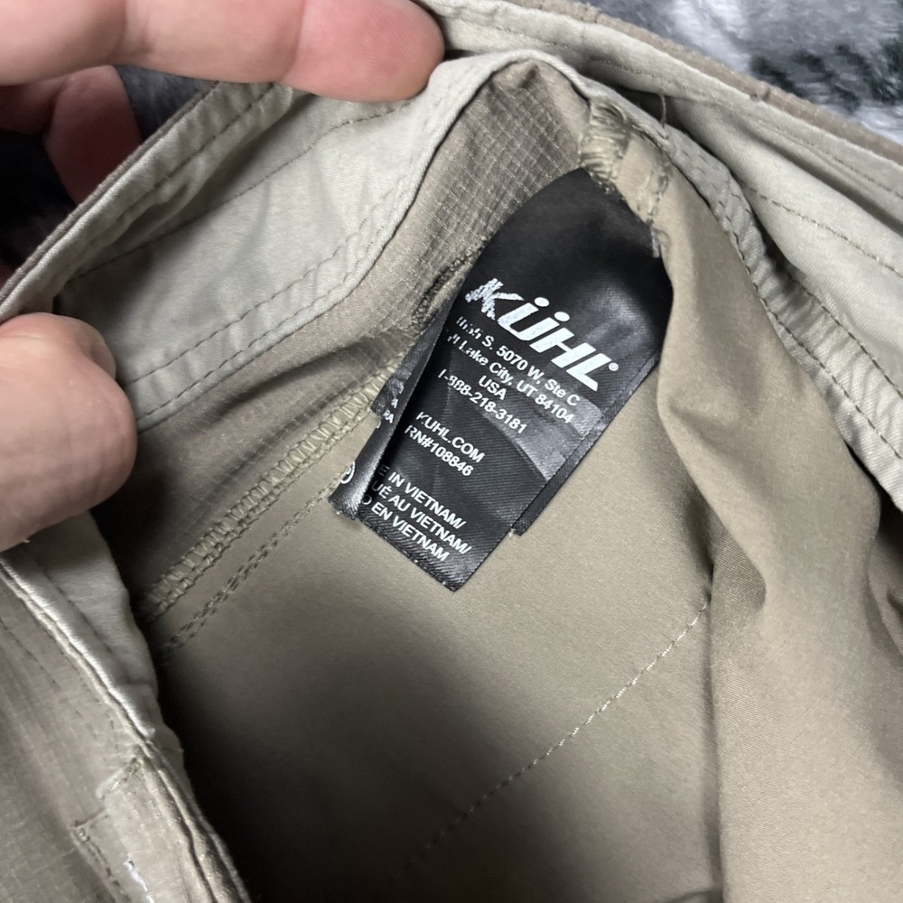 Kuhl Silencr Cargo Shorts Mens 32 Brown Evergreen Pockets Outdoor Style 5230 EUC - Picture 6 of 12